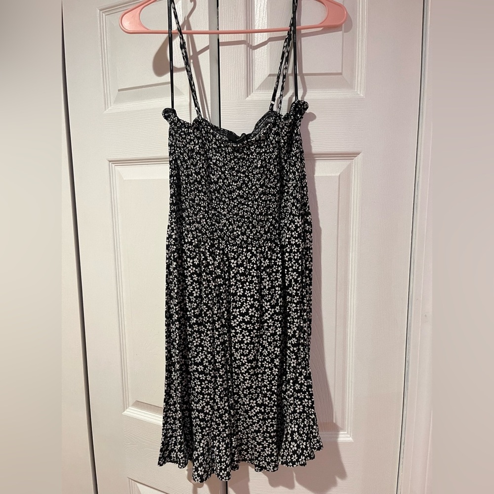 Black and White Floral Sundress